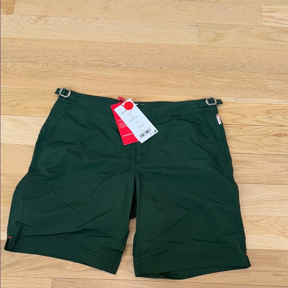 Men's Dark Green Performance Shorts